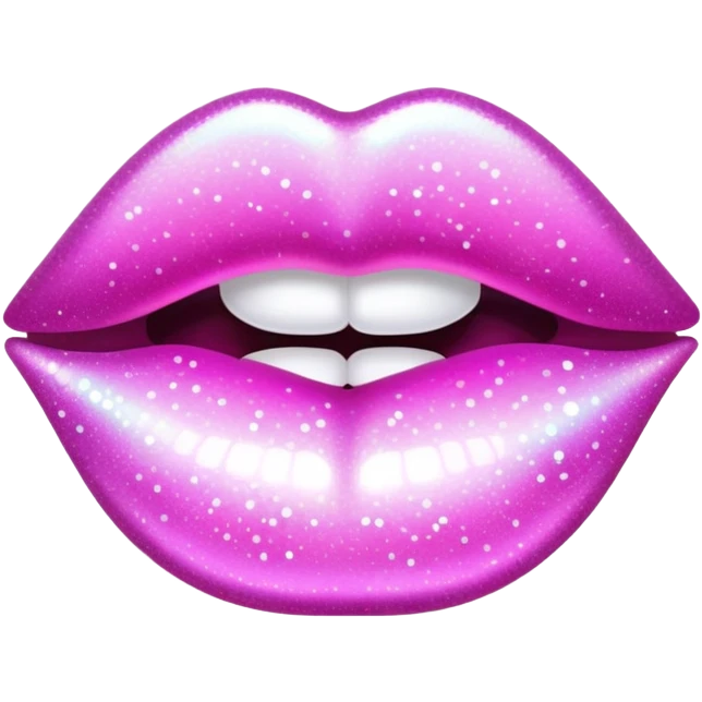 1990’s sparkly lip gloss emoji