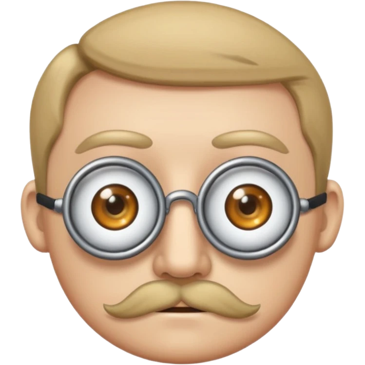 Twitch emoji showing a face with a monocle and a thoughtful expression, representing a thoughtful or analytical mood emoji