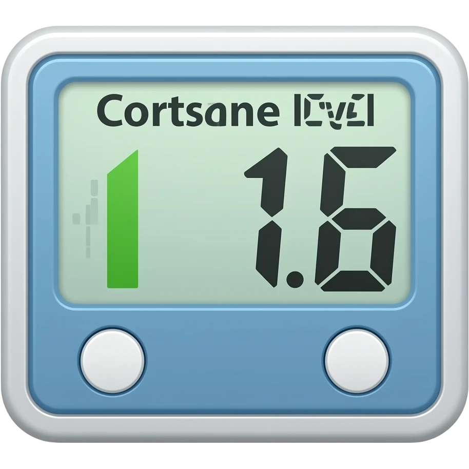 high cortisol meter emoji