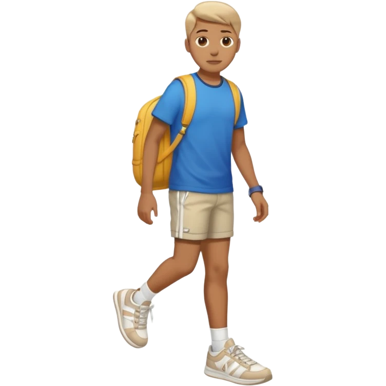 🧍🏻make him in shorts and sneakers emoji