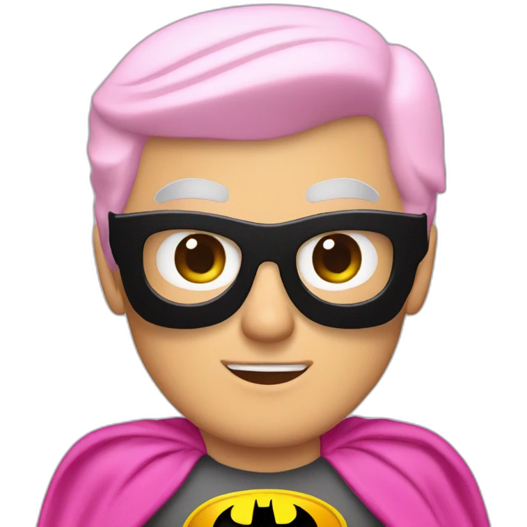adam west pink batman emoji