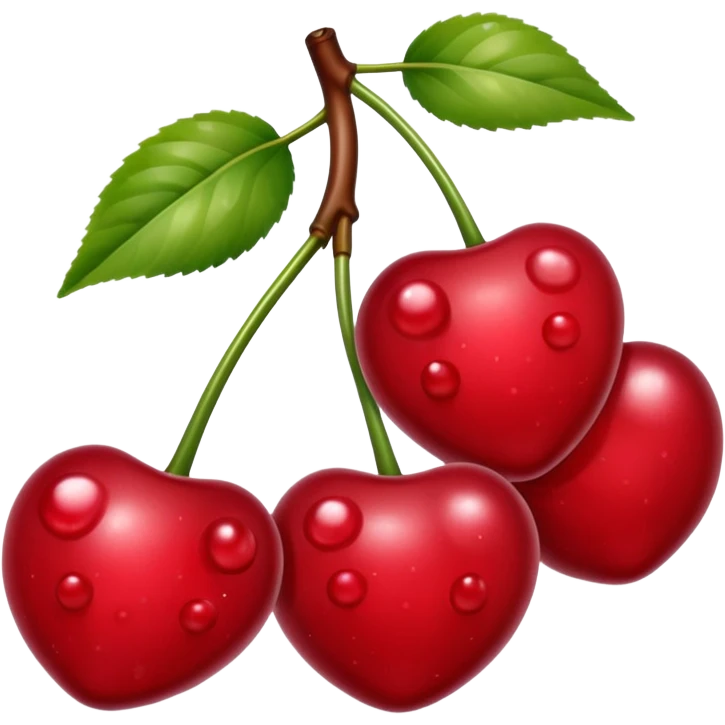 soapy bubbly smiling cherries  emoji