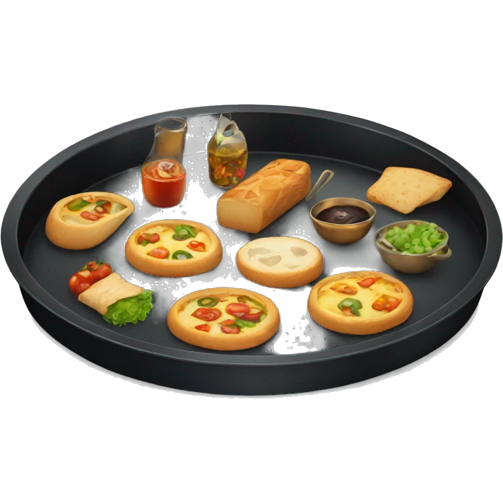 black Catering tray emoji