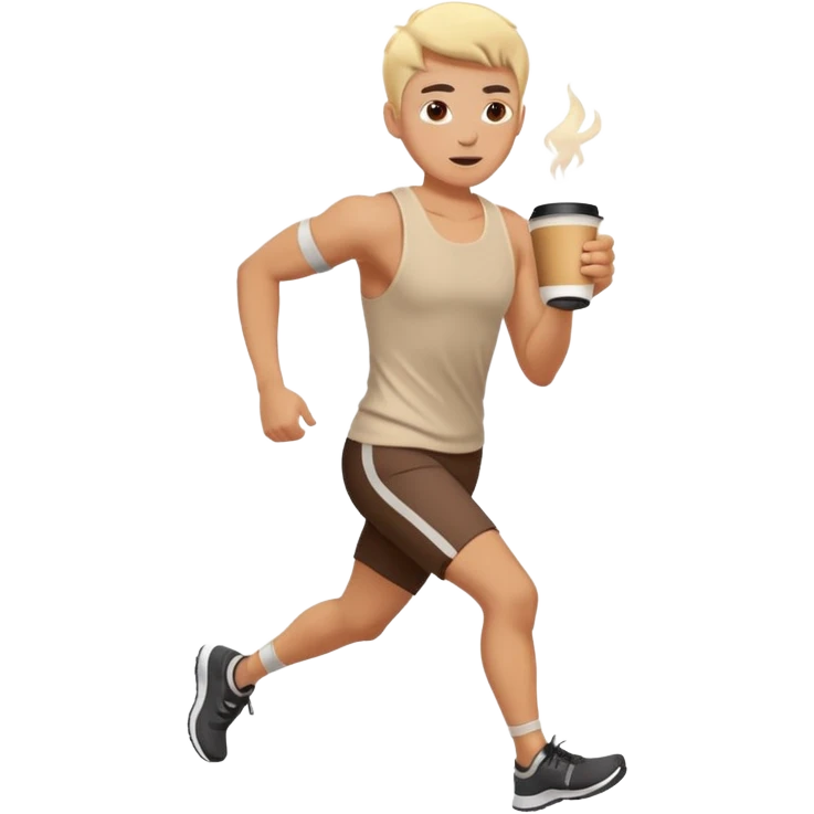 Morning Coffee Runner emoji
