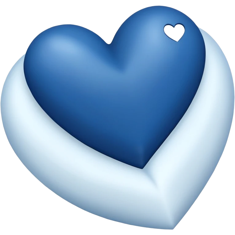 Navy heart  emoji
