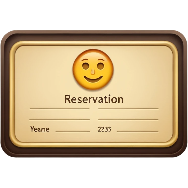 make a reservation emoji
