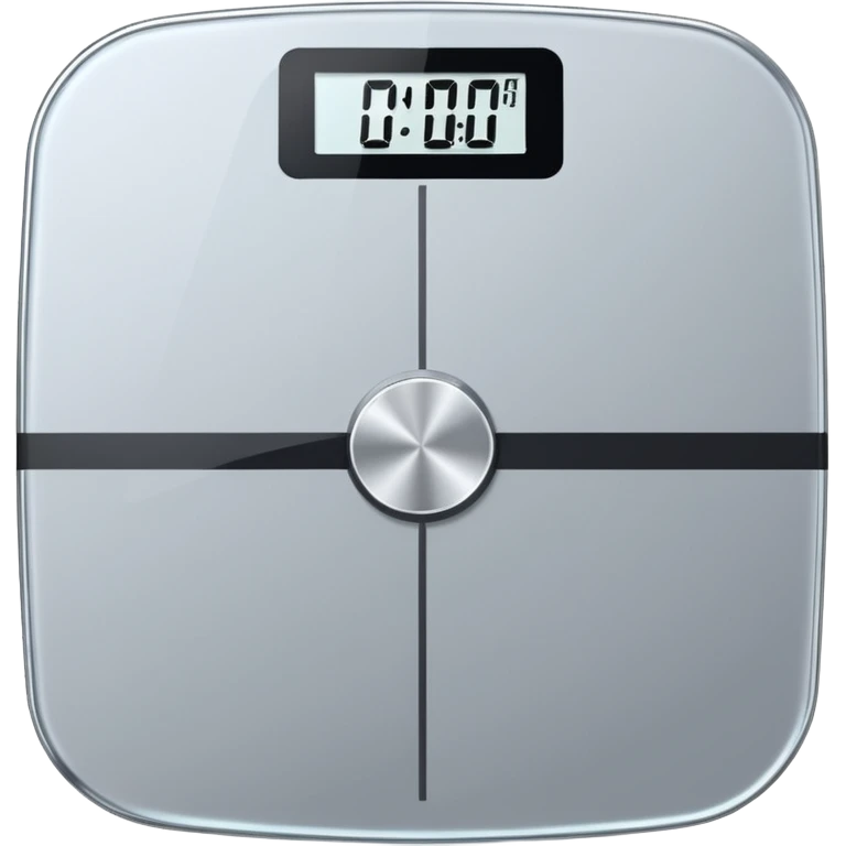 Digital weight scale with 0:00 on it emoji