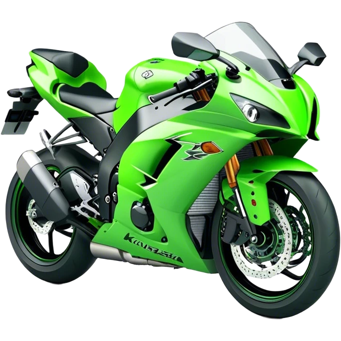 Kawasaki Ninja (Sportbike) - Kawasaki Ninja ZX-10R (Model Year: 2022) (Iconic colour: Green) emoji