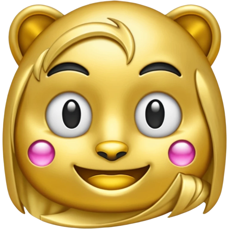 Coração na cor dourada emoji