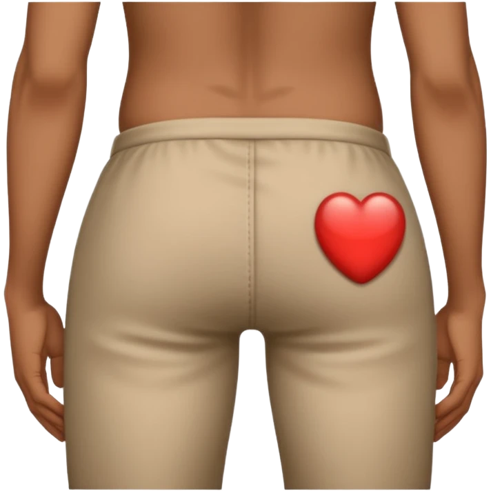 Grabbing butt and looking back emoji