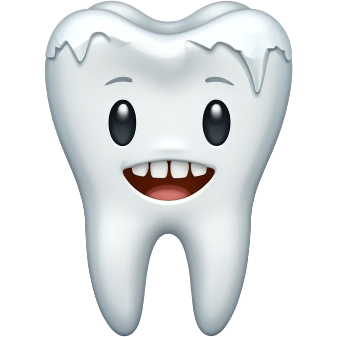 tooth with a visible break emoji