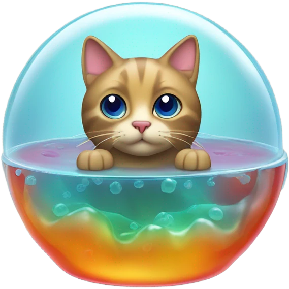 Cat in jelly  emoji