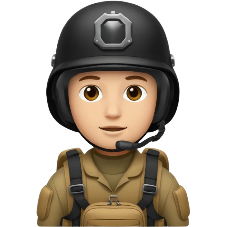 Moto cross rajoute un casque noir intégrale avec un sac militaire emoji