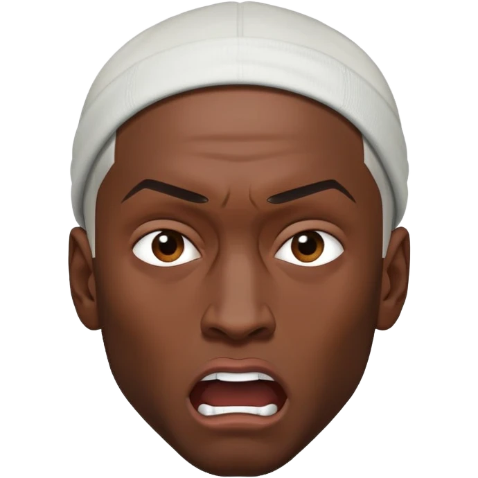 Angry Eminem flipping over me emoji