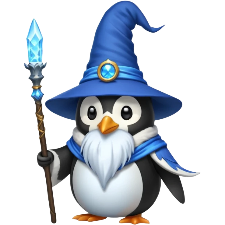 Penguin Wizard emoji