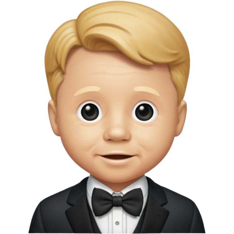 Mickey Rooney with suit with bow tie emoji