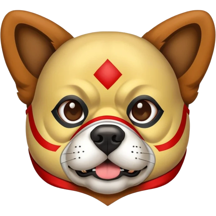 Dog as Luchador emoji