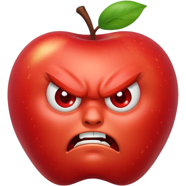angery apple  emoji