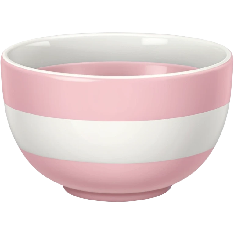 pastel pink and white bowl emoji