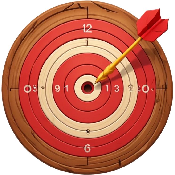 Bullseye red direct hit front emoji
