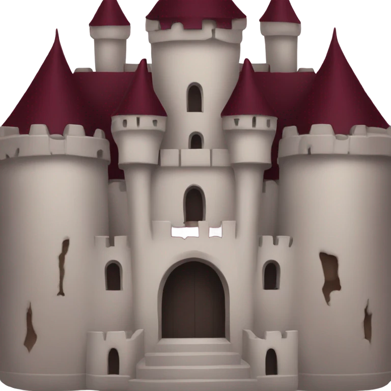 burgundy red vampire castle emoji