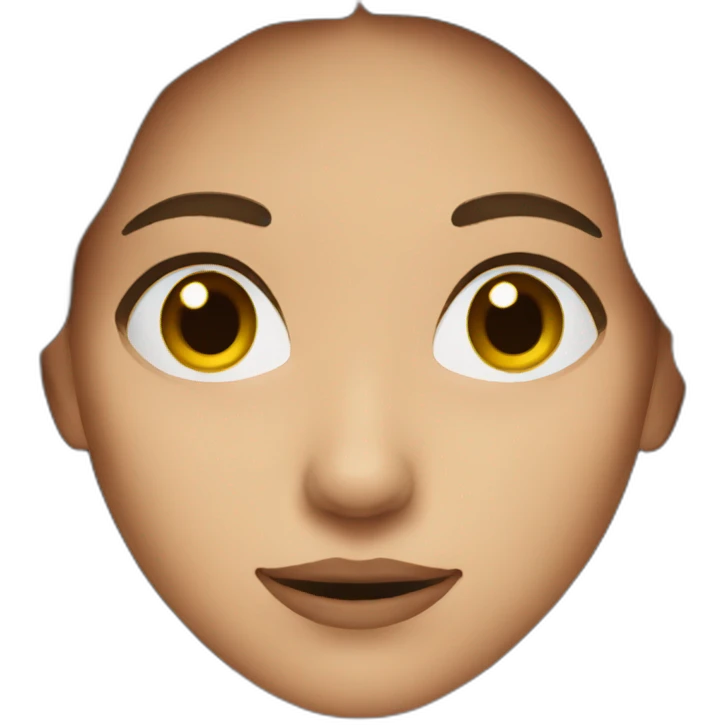 women with brown hair question face emoji
