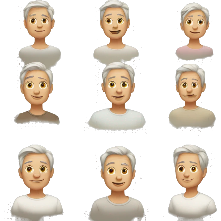 Young to old emoji