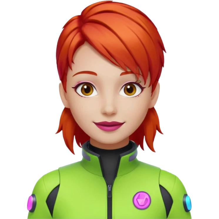 CYBERPUNK HAPPY RED emoji