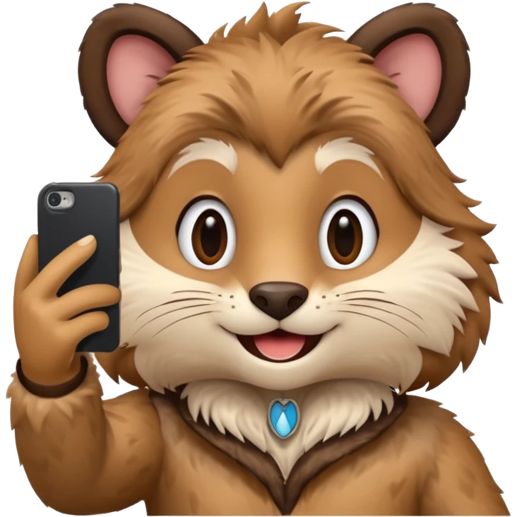 animal taking selfie emoji