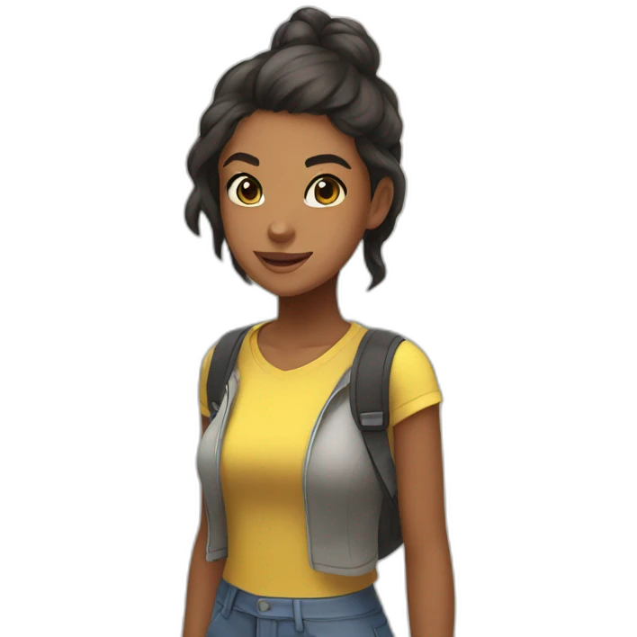 pokemon go style girl emoji
