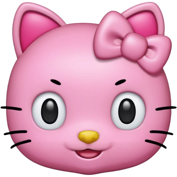 pink hello kitty head emoji
