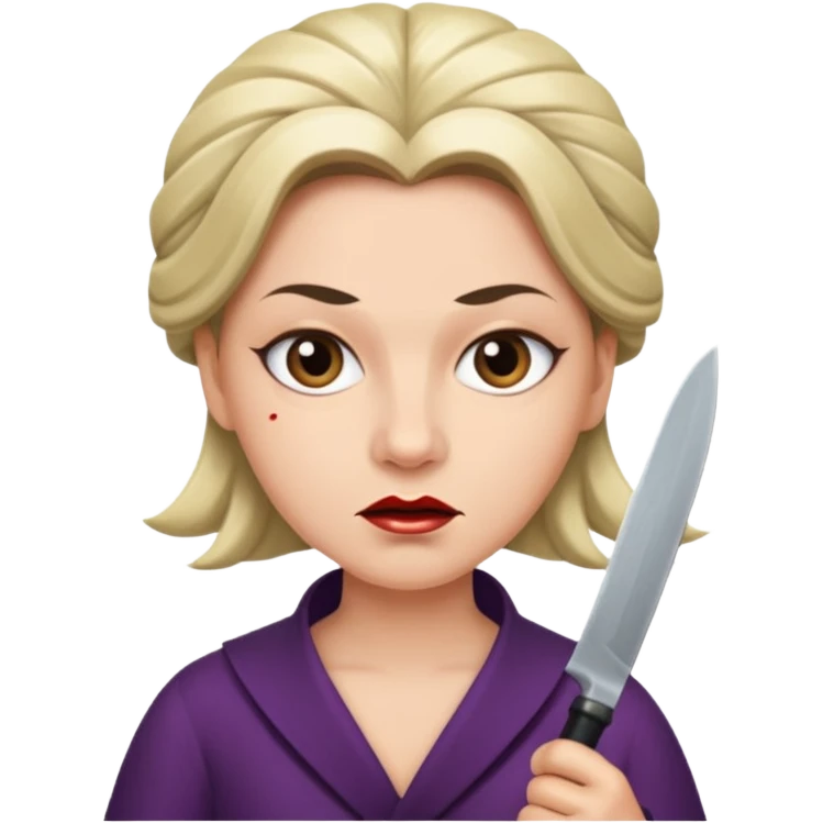 Gosto Man Opera singer with a knife  emoji