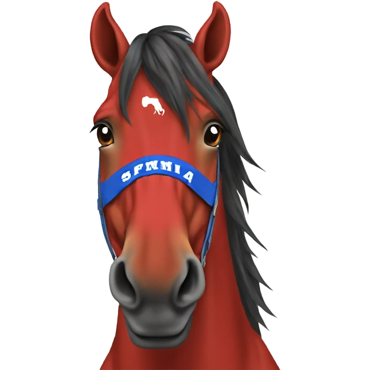 smu mustang red emoji