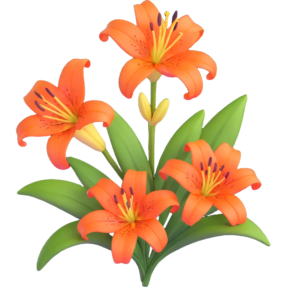 lily flower emoji