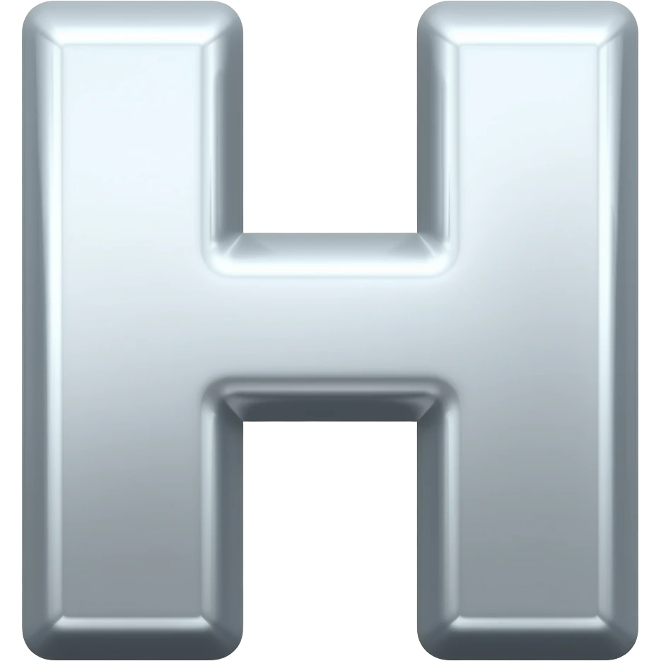 shiny H emoji emoji