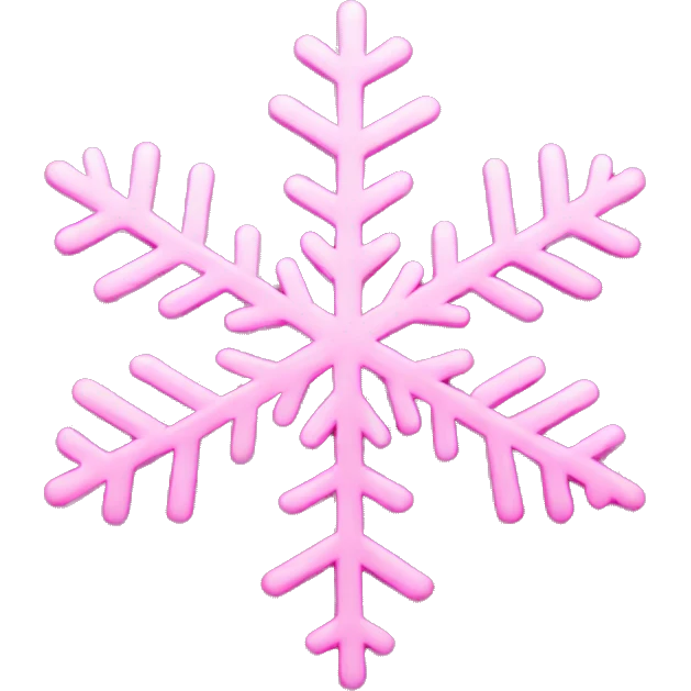 Pink snowflake  emoji