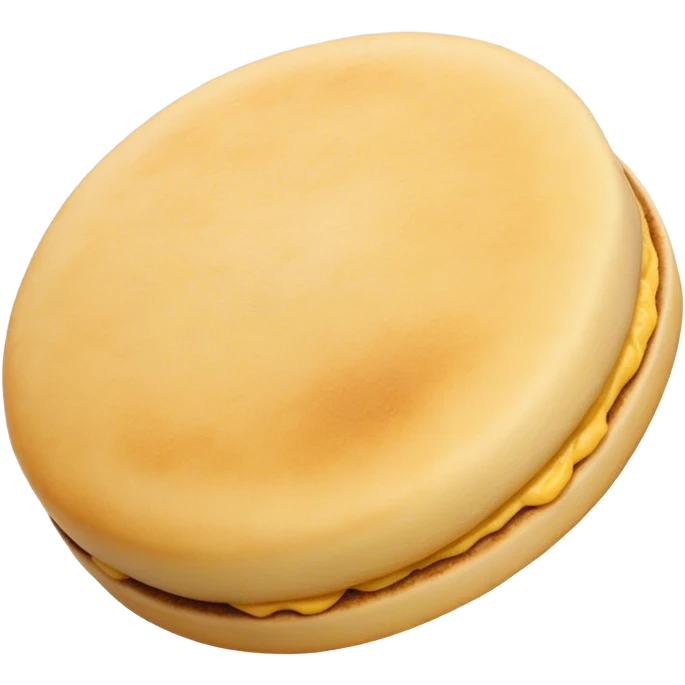 Cinematic Realistic image of a simple, single Colombian arepa, rendered with soft, golden cornmeal textures and delicate, crispy edges, set on a neutral background with gentle, natural lighting that highlights its traditional, comforting simplicity. emoji