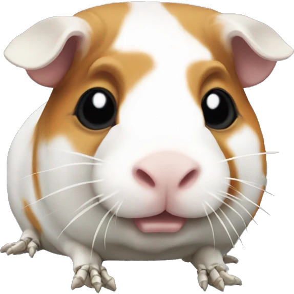 full skeleton of a guinea pig without meat emoji