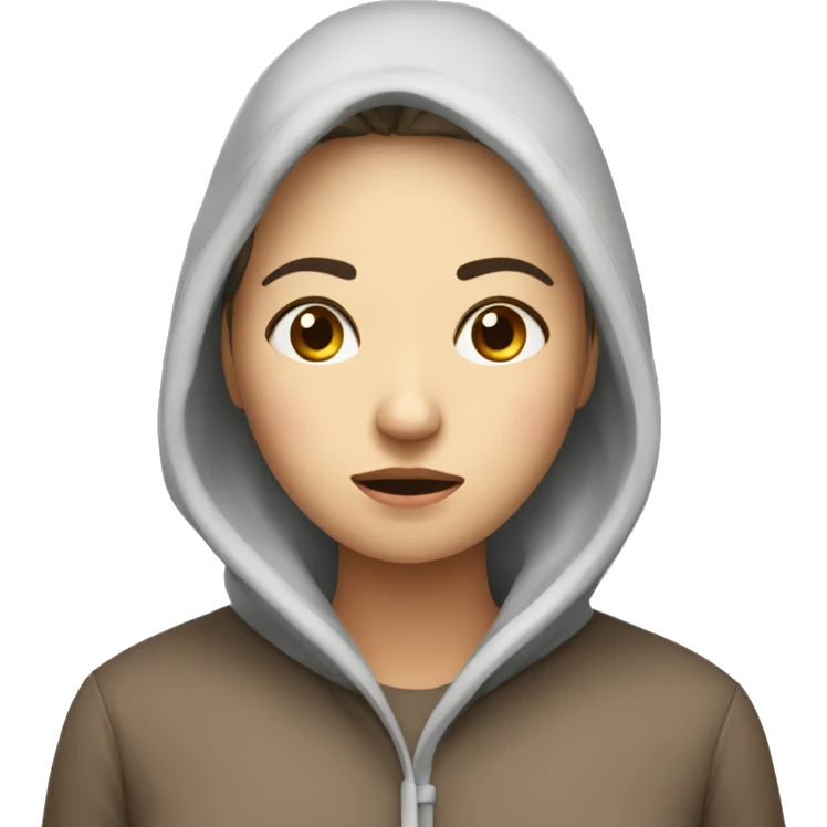 A woman with a cold and fever  emoji