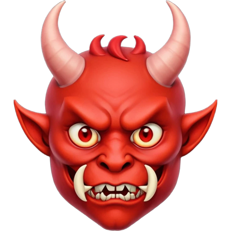 Creppy devil and shushing emoji
