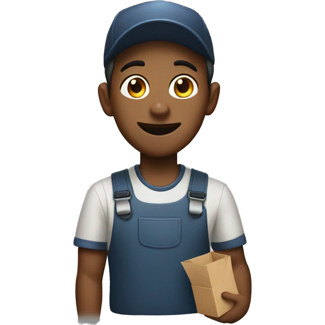 delivery food men emoji