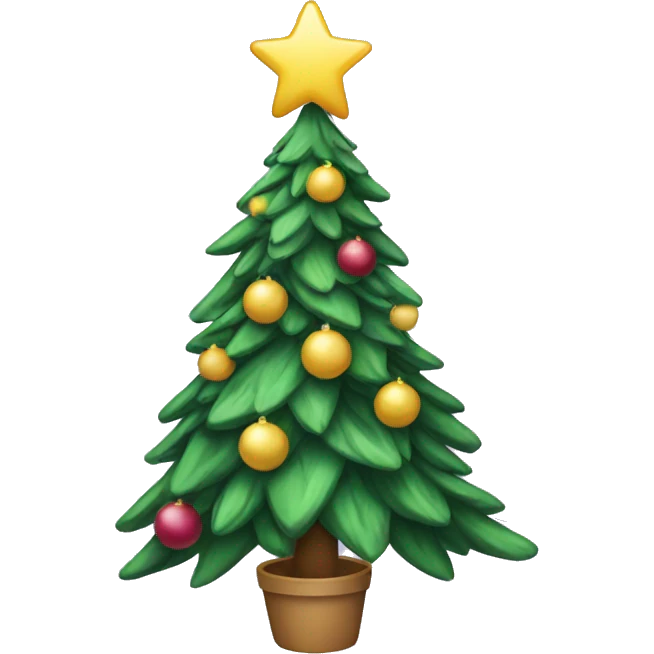 Christmas tree lila emoji