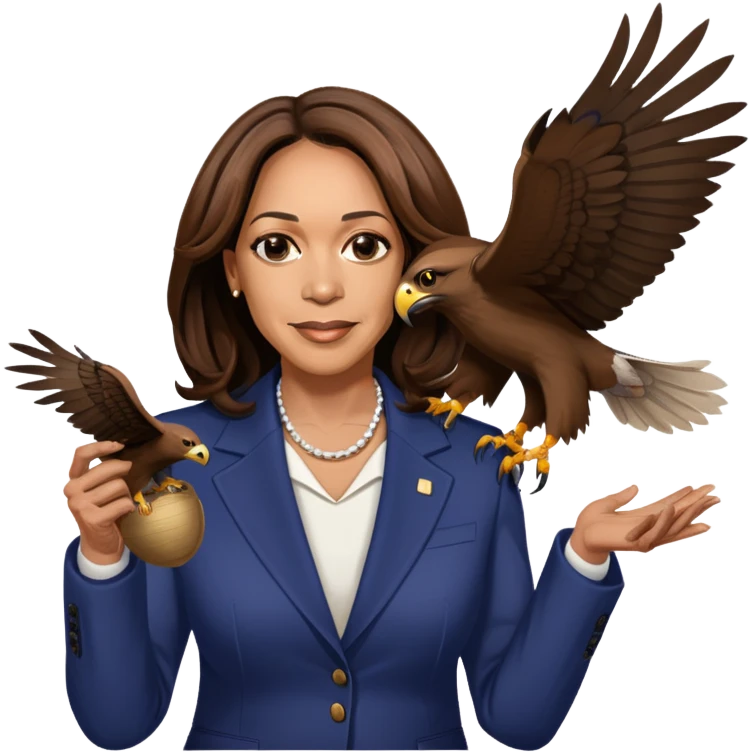 Kamala Harris hawk tuah emoji