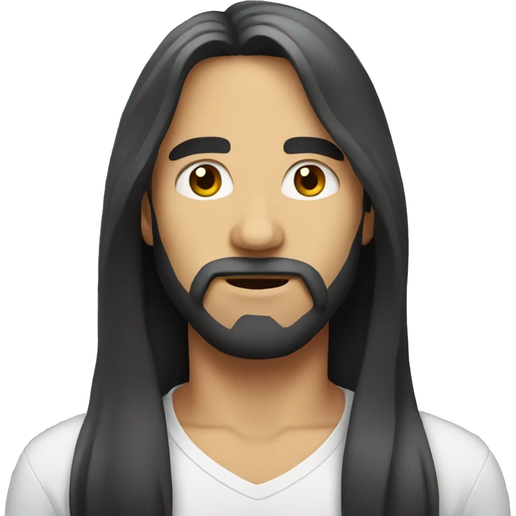 long hair with face  emoji