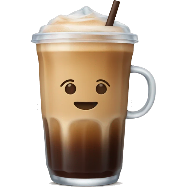 Ice coffee emoji