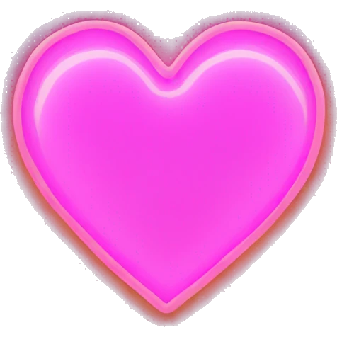 heart glowing neon  emoji