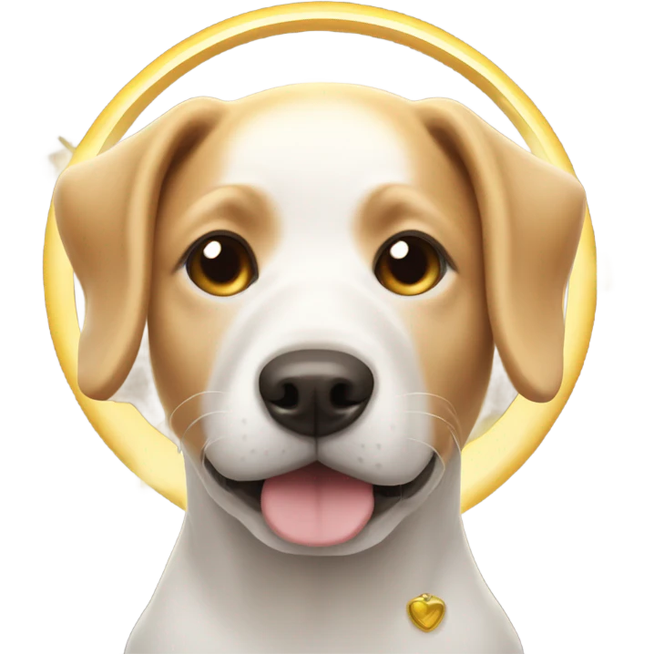 Dog with a halo emoji