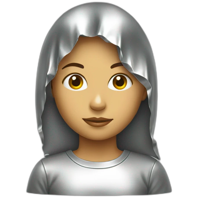 Girl-wearing-Tin-foil-head emoji