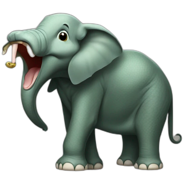 snake-eating-elephant emoji