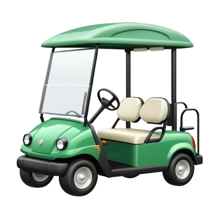 Cute golf cart emoji emoji